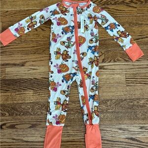 Fancy Prince  18/24 months zipper romper pajamas- Pooh inspired Halloween -NWT